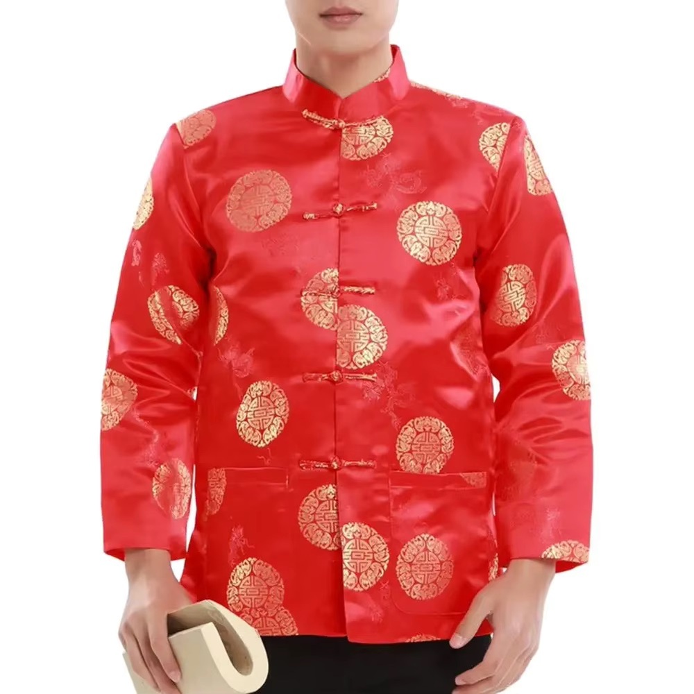 Chinese-style men's jacket size S